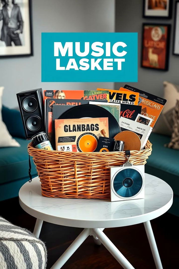 Music Lovers Basket - 22 Gift Basket Ideas