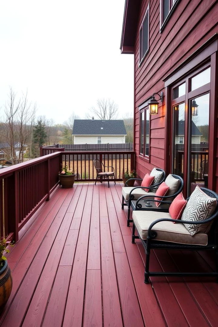 Muted Burgundy Classic - 22 Deck Color Ideas