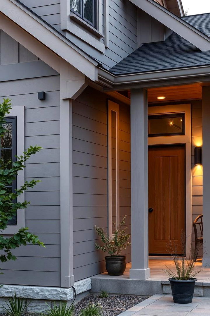 Muted Gray Sophistication - 22 Board and Batten Siding Colors