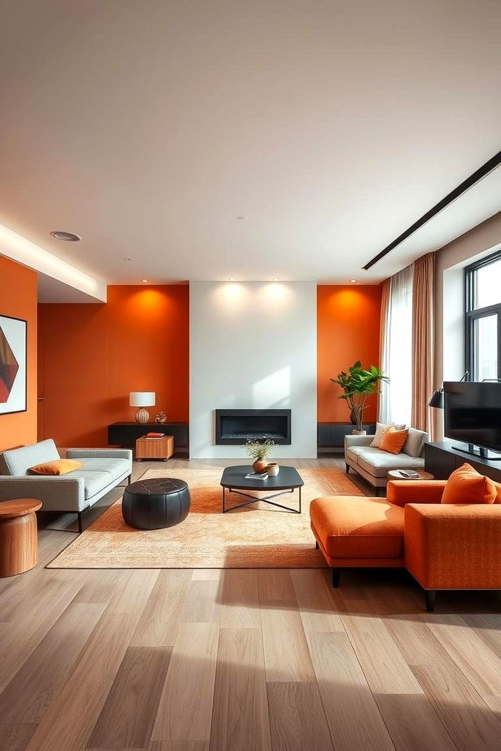 Muted Orange Understated Warmth - 22 Living Room Paint Colors