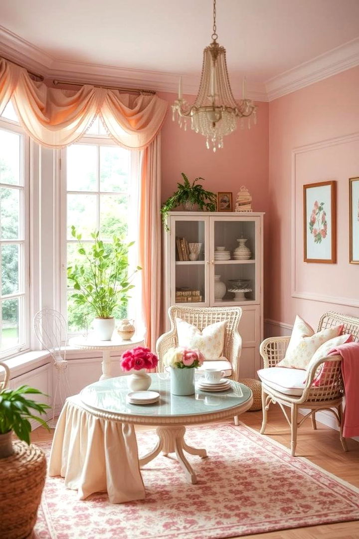 Muted Rose Elegance - 22 Sunroom Color Ideas