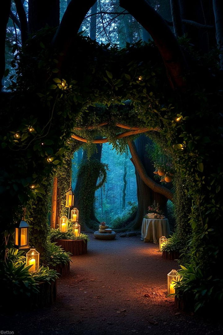 Mystic Forest Entrance - 22 Wedding Entrance Ideas