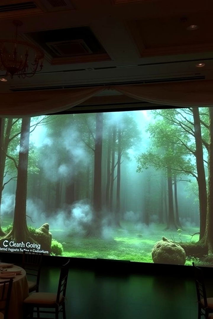 Mystical Backdrops and Projections - 22 Fairytale Wedding Ideas