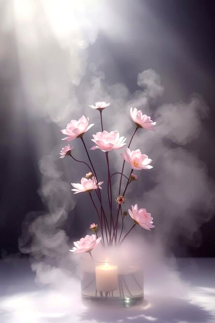 Mystical Fogged Water - 22 Floating Wedding Centerpiece Ideas