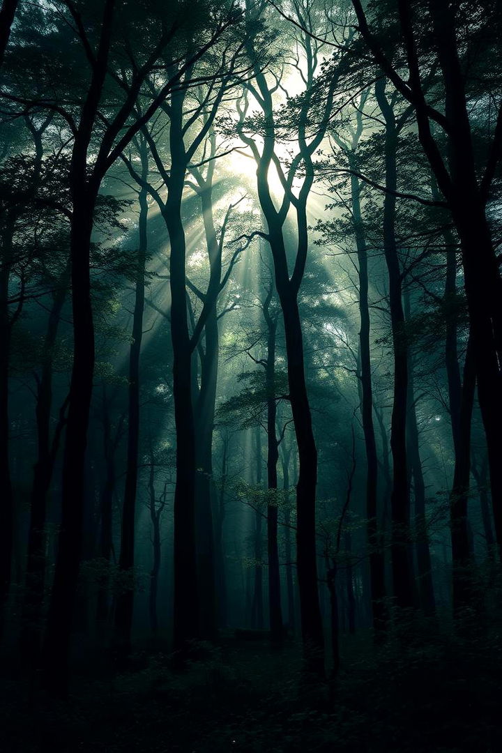 Mystical Forest - 22 Bathroom Mural Ideas