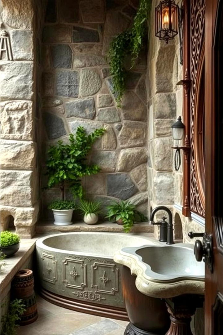Mystical Nature Inspired Elements - 22 Gothic Bathroom Ideas