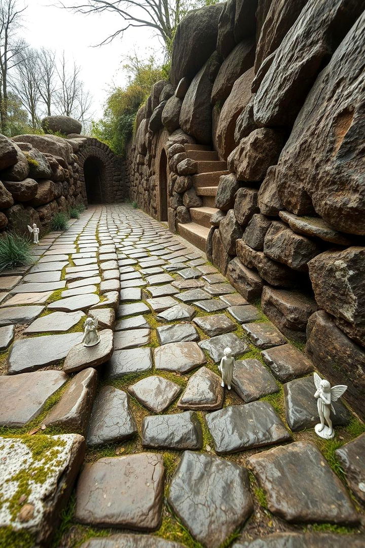 Mystical Stone Path Adventure - 22 Large Fairy Garden Ideas