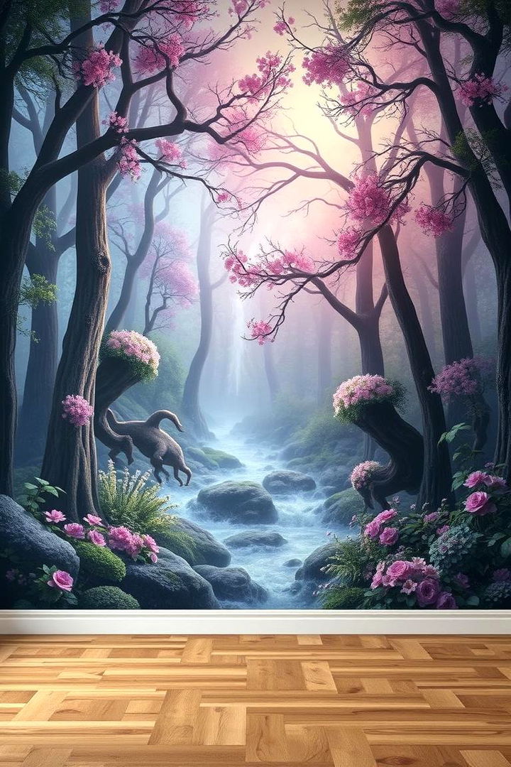 Mystical Wall Murals - 22 Fairycore Bedroom Ideas