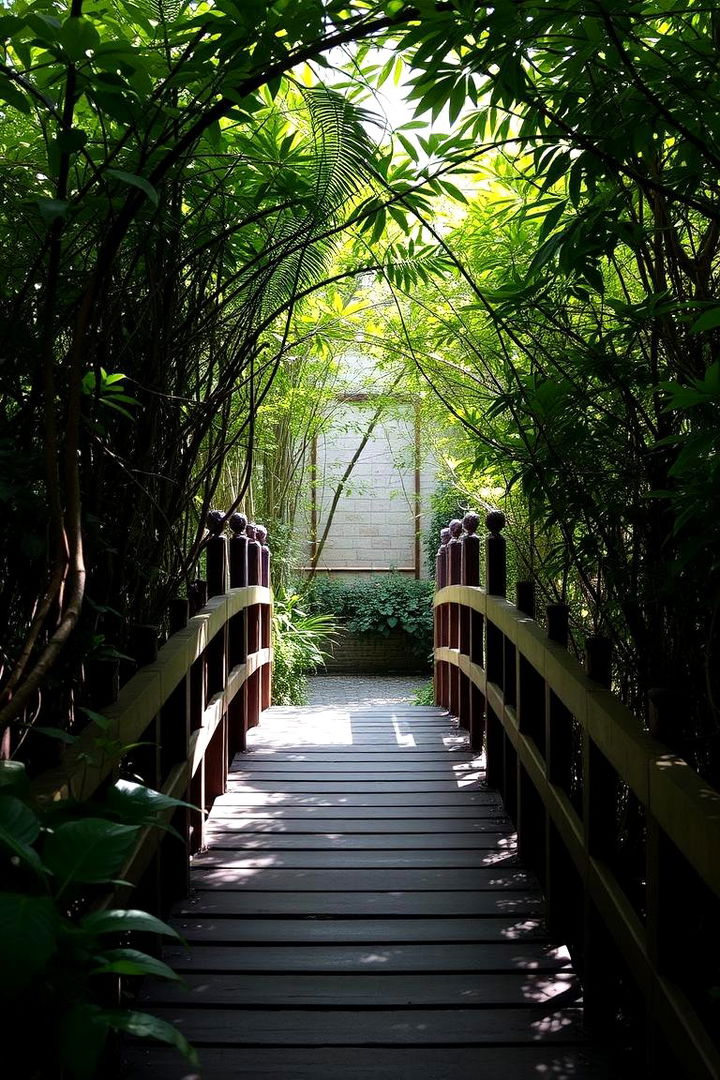 Narrow Bridge for a Secret Garden Escape - 22 Garden Bridge Ideas