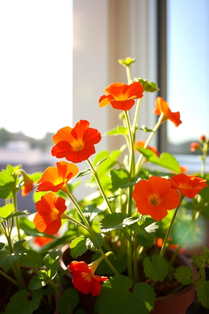 Nasturtium for Edible Vibrant Spots - 22 Flowering Plants for Balcony