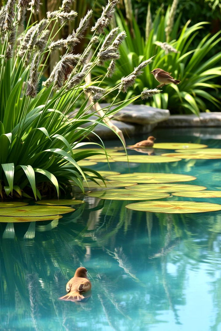 Native Wildlife Haven - 22 Above Ground Pool Landscaping Ideas
