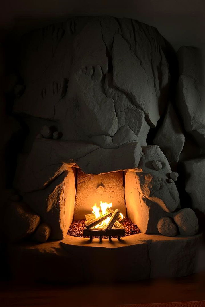 Natural Cave Inspired Designs - 22 Rustic Fireplaces