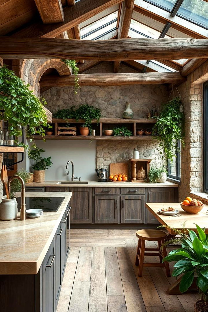Natural Earthy Elements - 22 Kitchen Diner Ideas