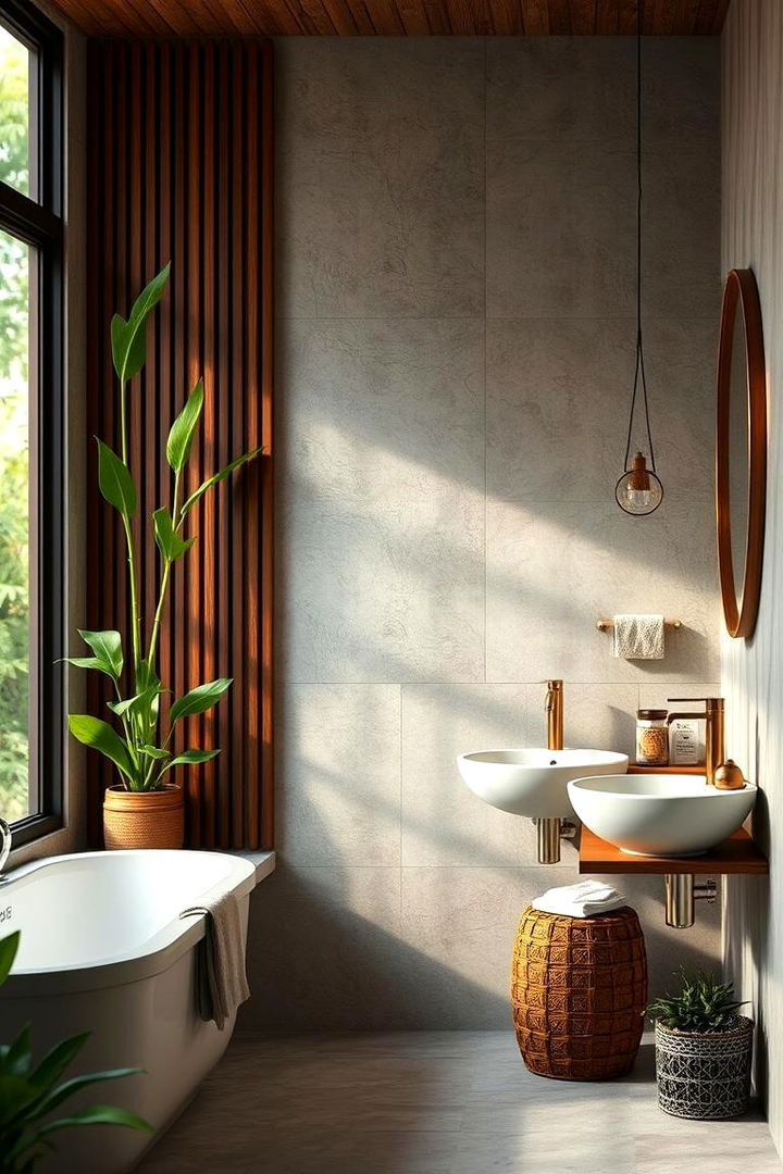 Natural Elements Accents - 22 Bathroom Staging Ideas