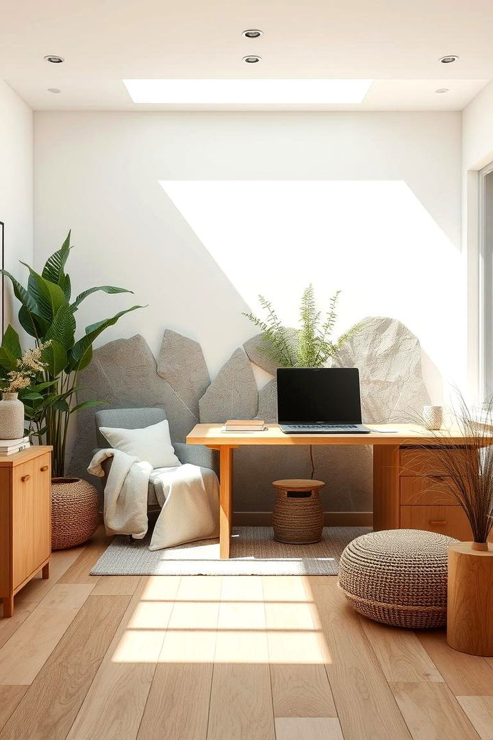 Natural Elements Harmony - 22 Home Office Decor Ideas