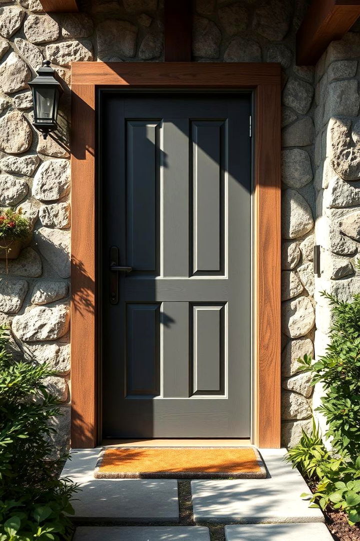 Natural Elements Harmony - 22 Dark Gray Front Door Ideas