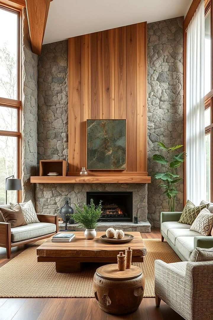 Natural Elements Implanted - 22 Minimalist Modern Boho Living Room Ideas