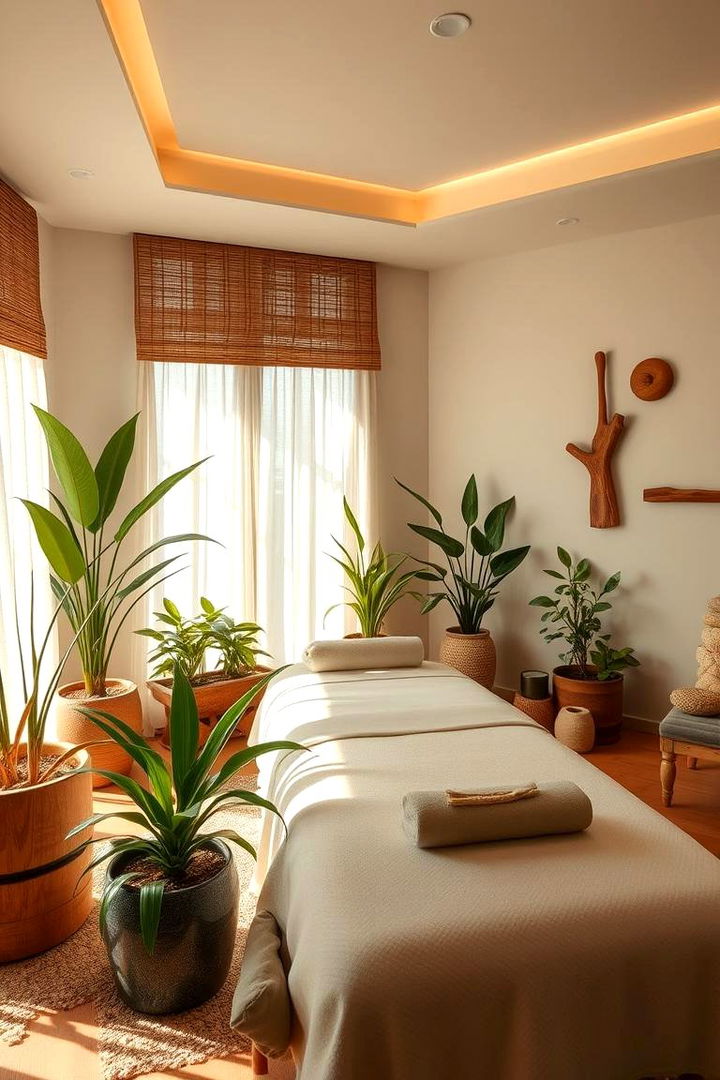 Natural Elements Incorporation - 22 Massage Room Setup Ideas