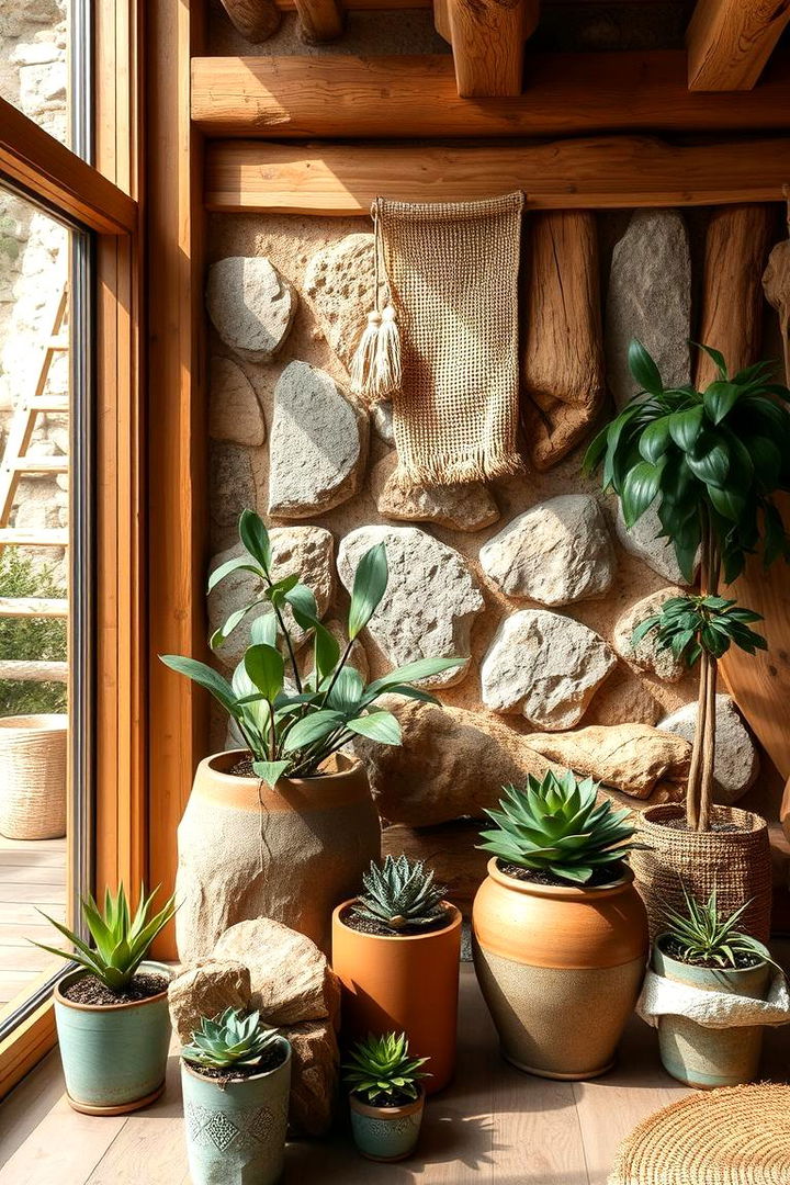 Natural Elements Integration - 22 Moody Boho Living Room Ideas