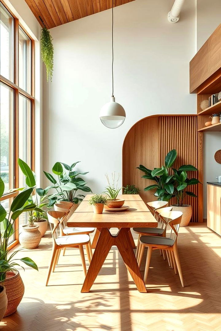 Natural Elements Integration - 22 Eclectic Dining Room Ideas