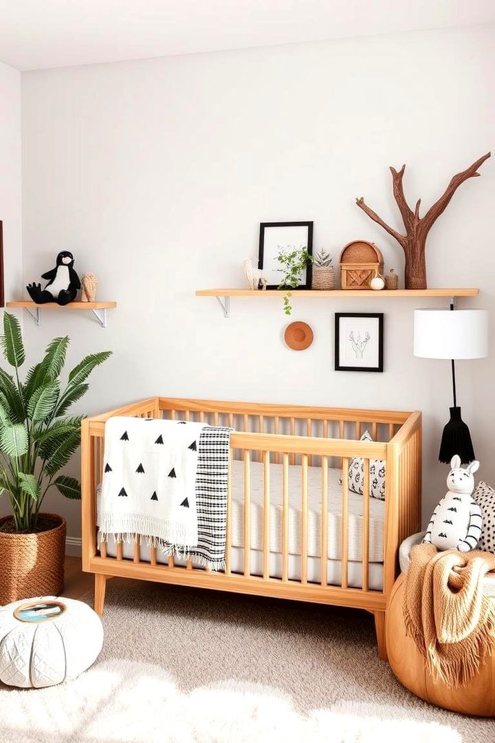 Natural Elements in Monochrome - 22 Black and White Nursery Ideas