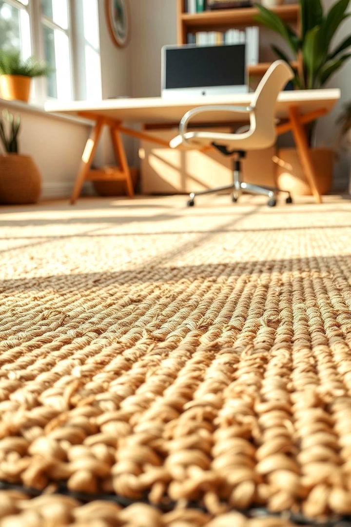 Natural Fiber Office Rugs - 22 Office Rug Ideas