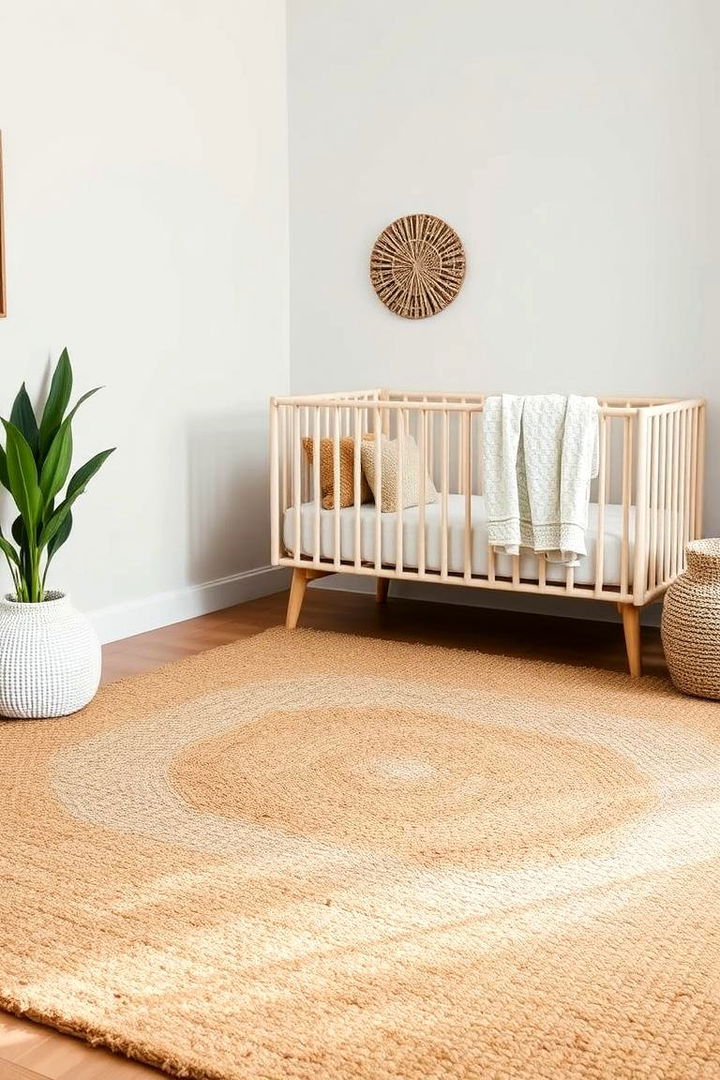 Natural Fiber Rugs - 22 Rustic Nursery Ideas