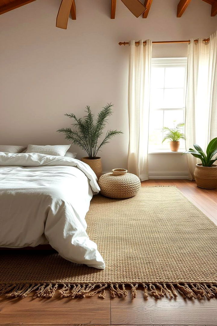 Natural Fiber Rugs for Eco Friendly Relaxation - 22 bedroom rug ideas