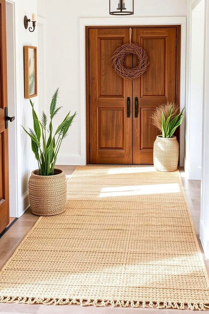 Natural Fiber Rugs - 22 Entryway Rug Ideas