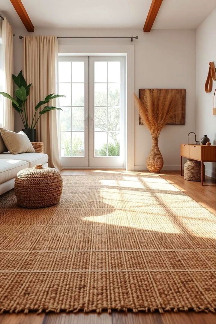Natural Fiber Selections - 22 Living Room Rug Ideas