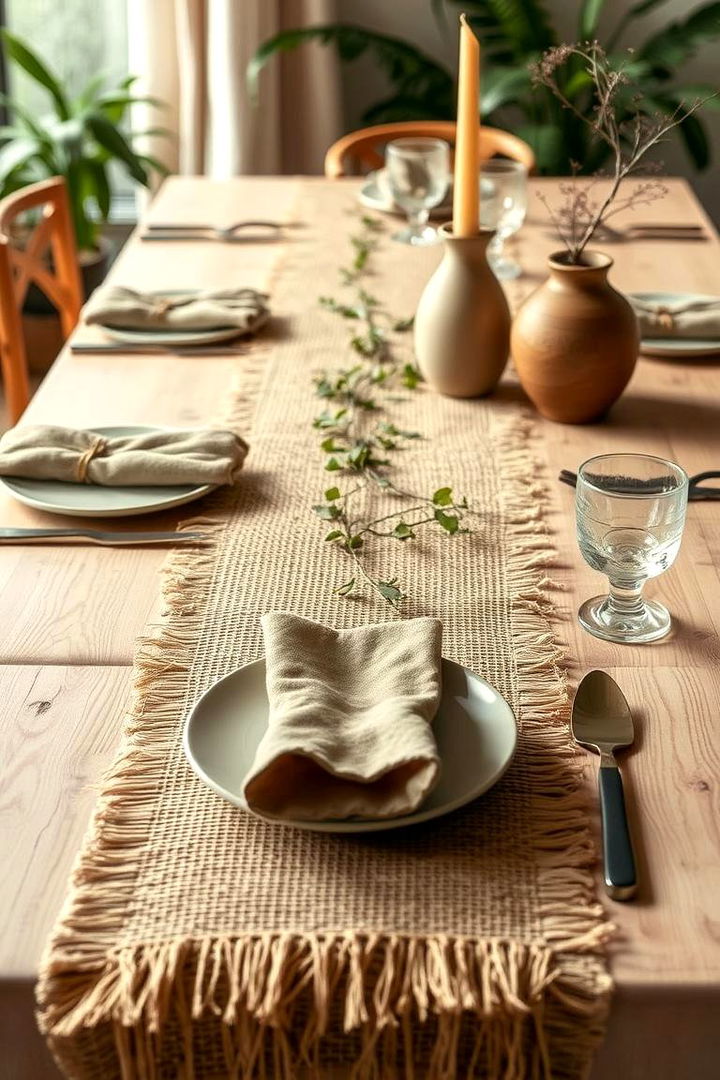 Natural Fiber Table Runners - 22 Table Runner Ideas