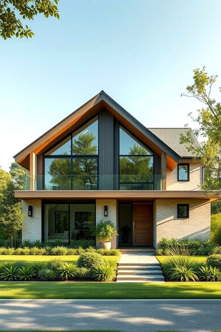 Natural Green Harmony - 22 Green Exterior House Paint Ideas