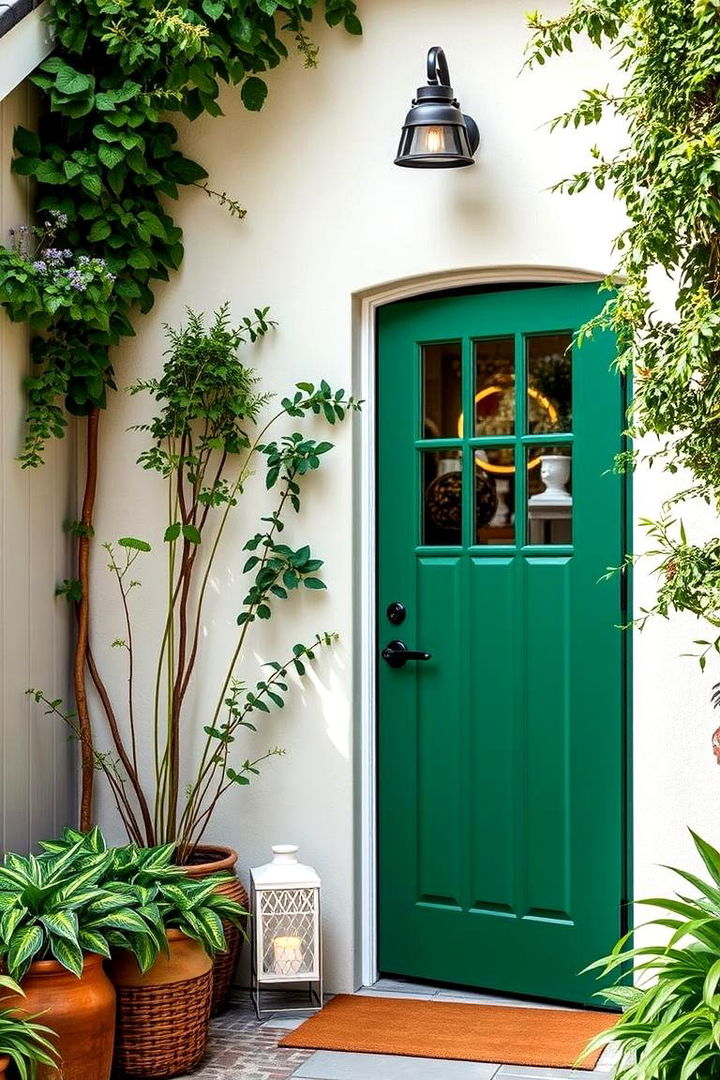 Natural Inspiration - 22 Emerald Green Front Door Ideas