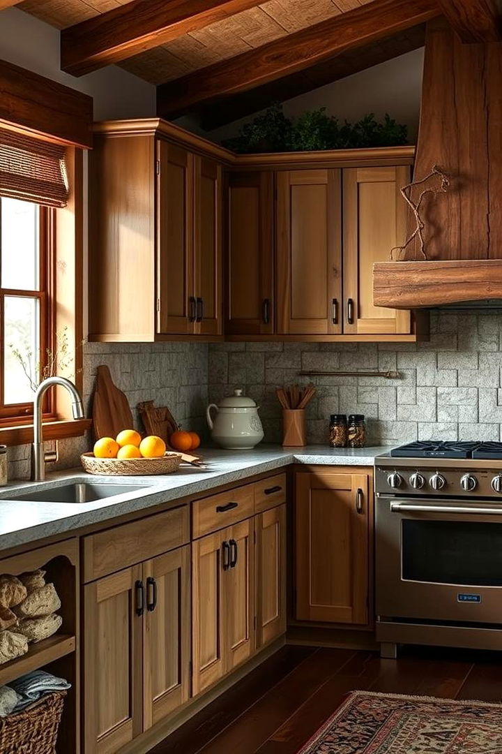 Natural Inspired Two Tones - 22 Two Tone Kitchen Cabinet Ideas