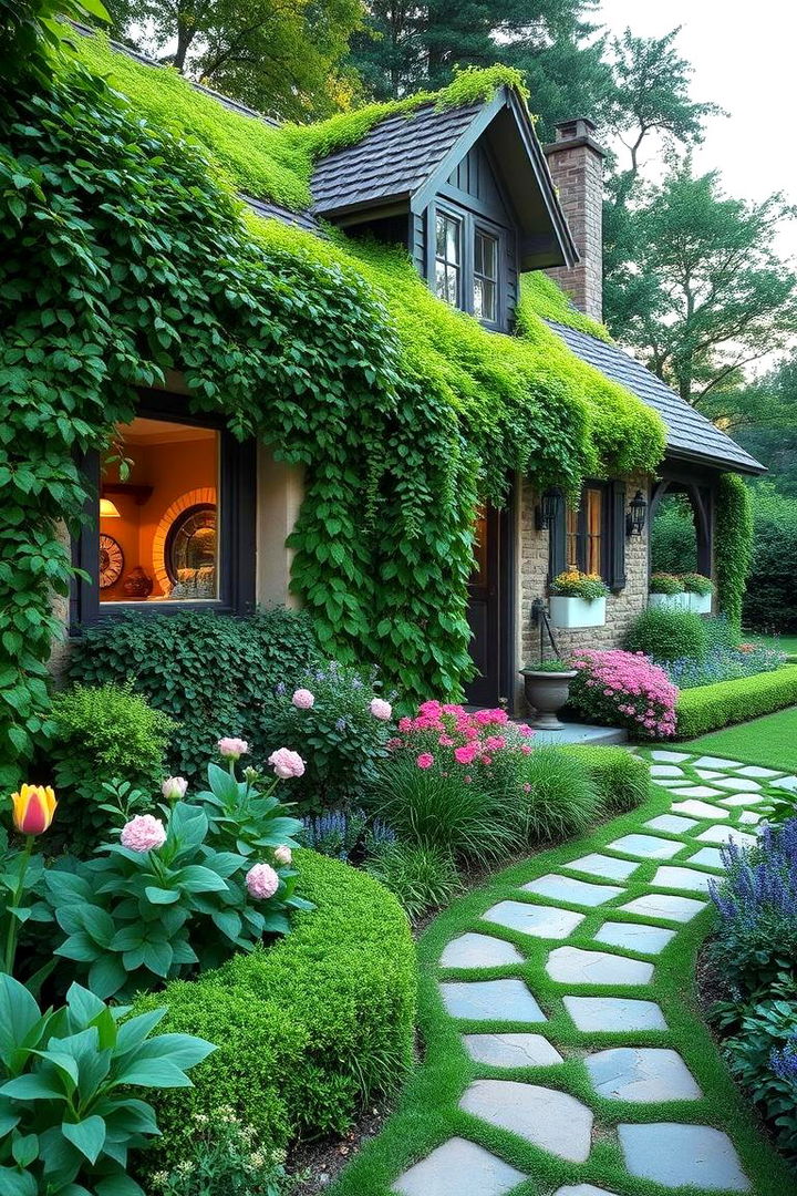 Natural Landscaping Integration - 22 modern cottage house exterior ideas