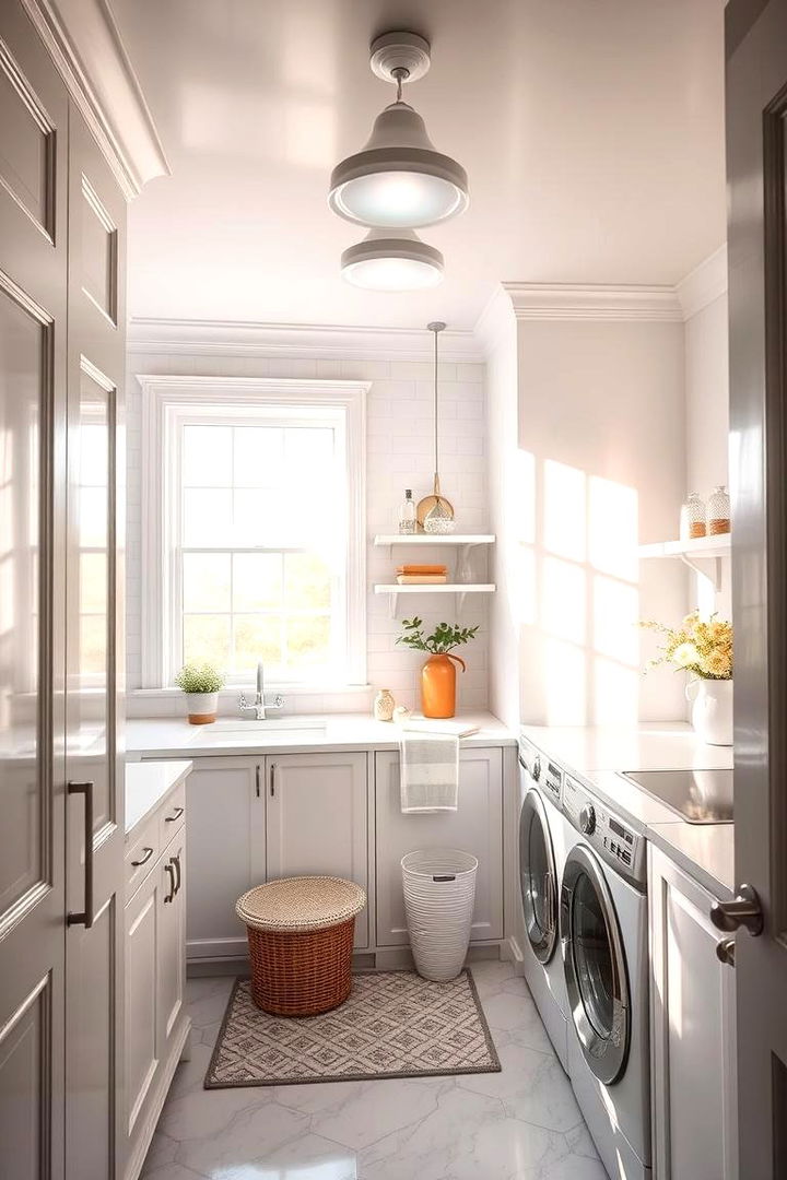 Natural Light Amplifiers - 22 Laundry Room Lighting Ideas