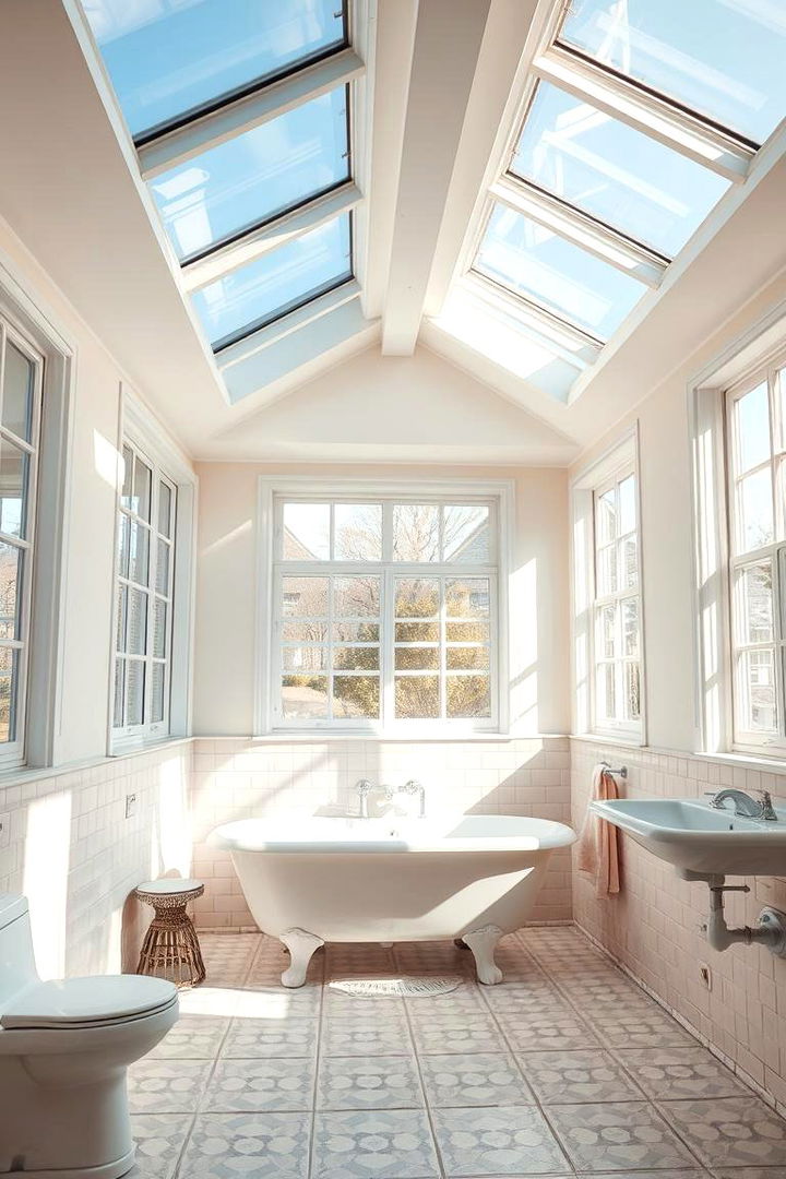Natural Light Emphasis in Interiors - 22 Cottage Bathroom Ideas