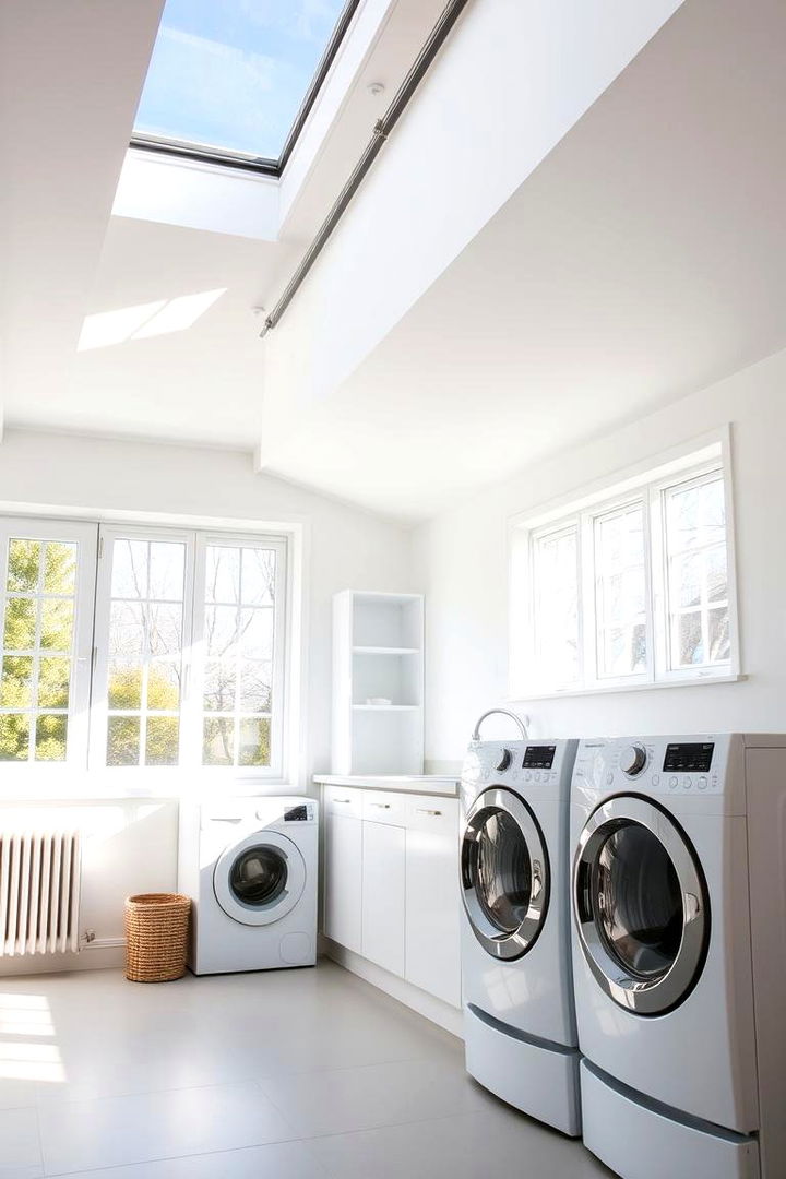 Natural Light Enhancements for a Brighter Space - 22 Green Laundry Room Ideas