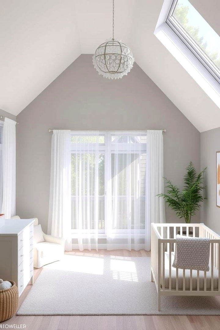 Natural Light Focus - 22 Grey Nursery Ideas