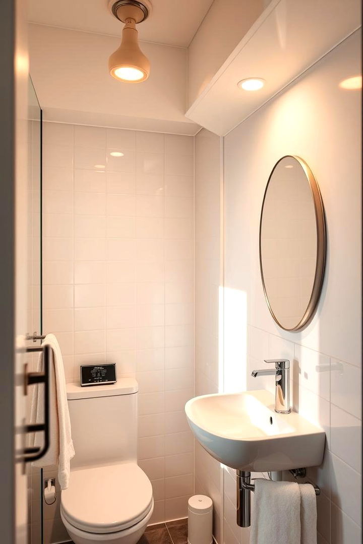Natural Light Simulation Bulbs - 22 Small Bathroom Lighting Ideas