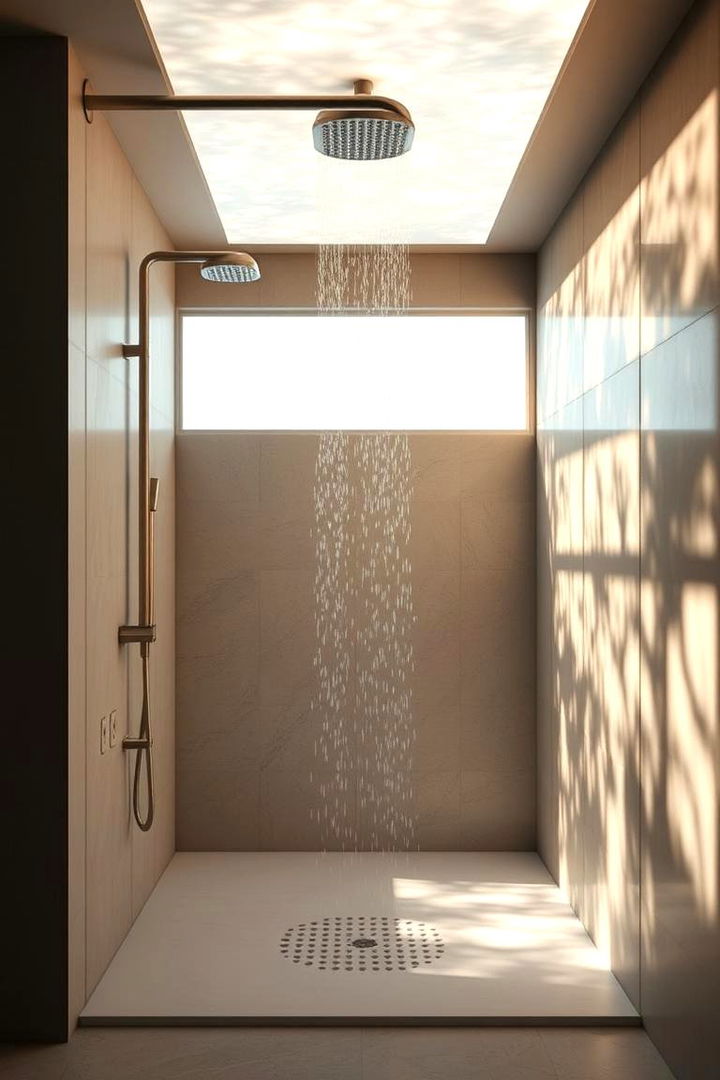 Natural Light Simulation Panels - 22 Shower Lighting Ideas