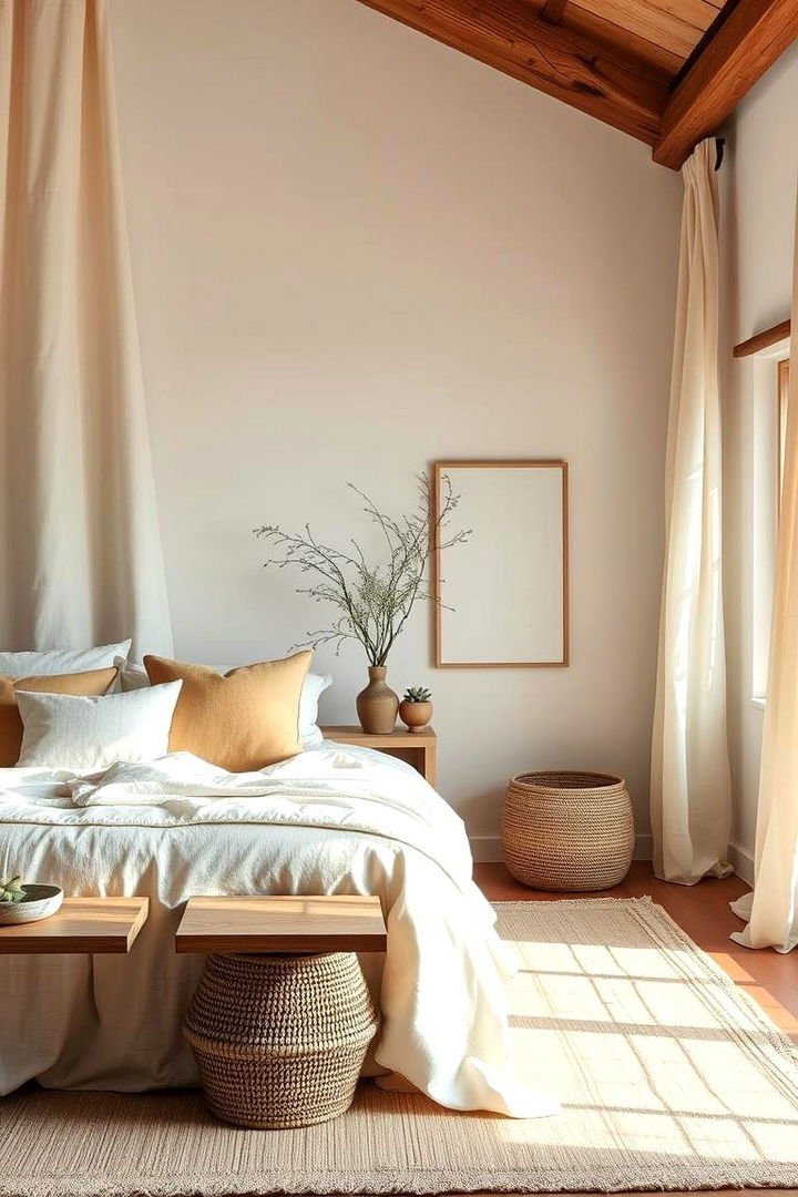 Natural Linen Luxury - 22 Mediterranean Bedroom Ideas