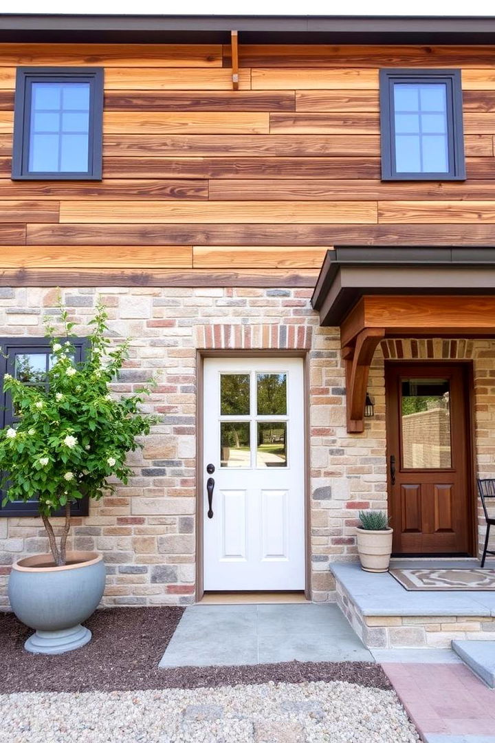 Natural Material Selection - 22 Modern Farmhouse Exterior