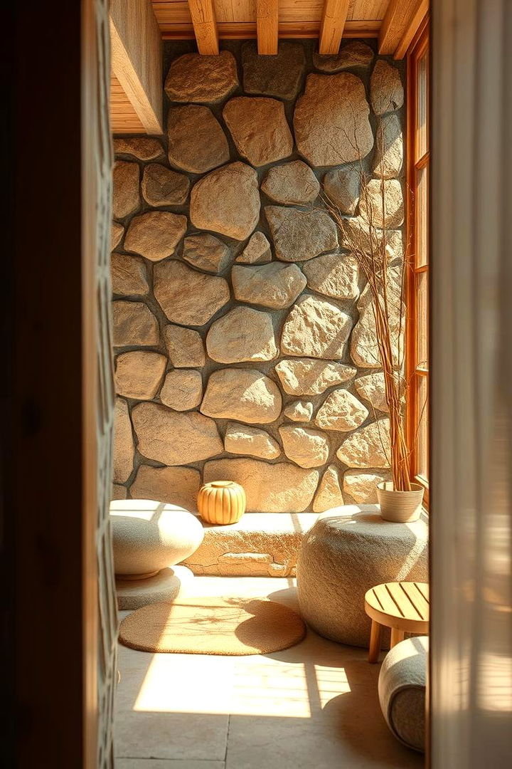 Natural Materials Create Warmth - 22 Cozy Bathroom Ideas