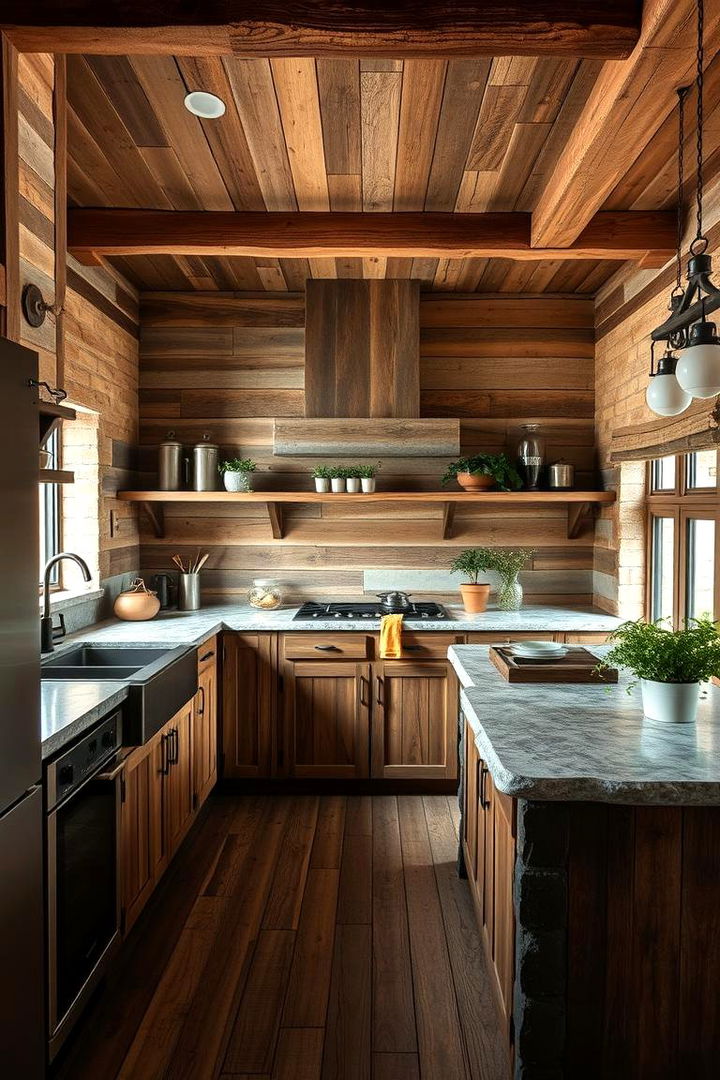 Natural Materials Embrace - 22 Summer Kitchen Ideas