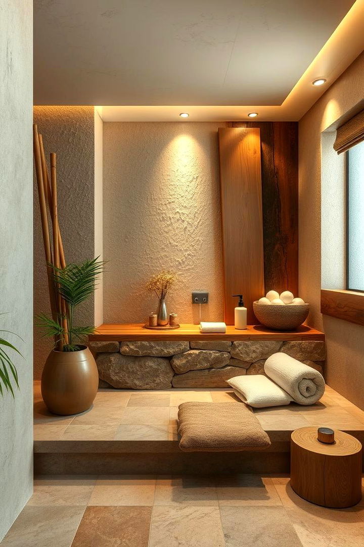 Natural Materials and Textures - 22 Spa Room Ideas