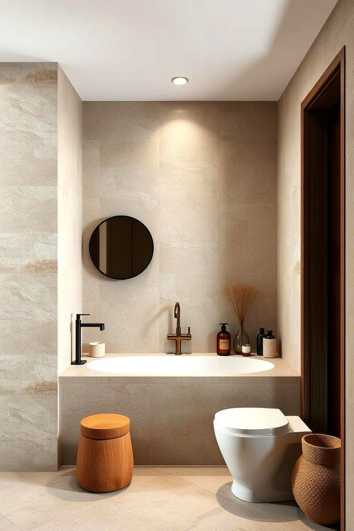 Natural Materials for a Calming Vibe - 22 Green Bathroom Ideas