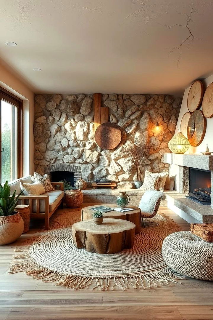Natural Materials in Design - 22 Boho Living Room Ideas