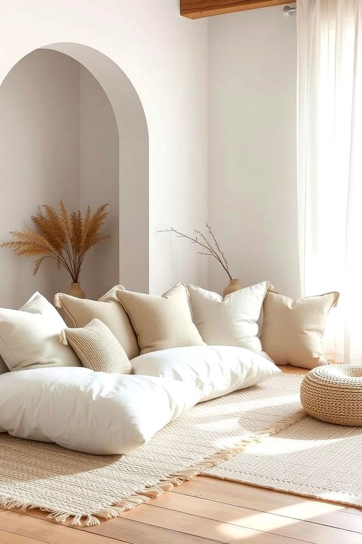 Natural Materials in Textiles - 22 Japanese Style Living Room Ideas
