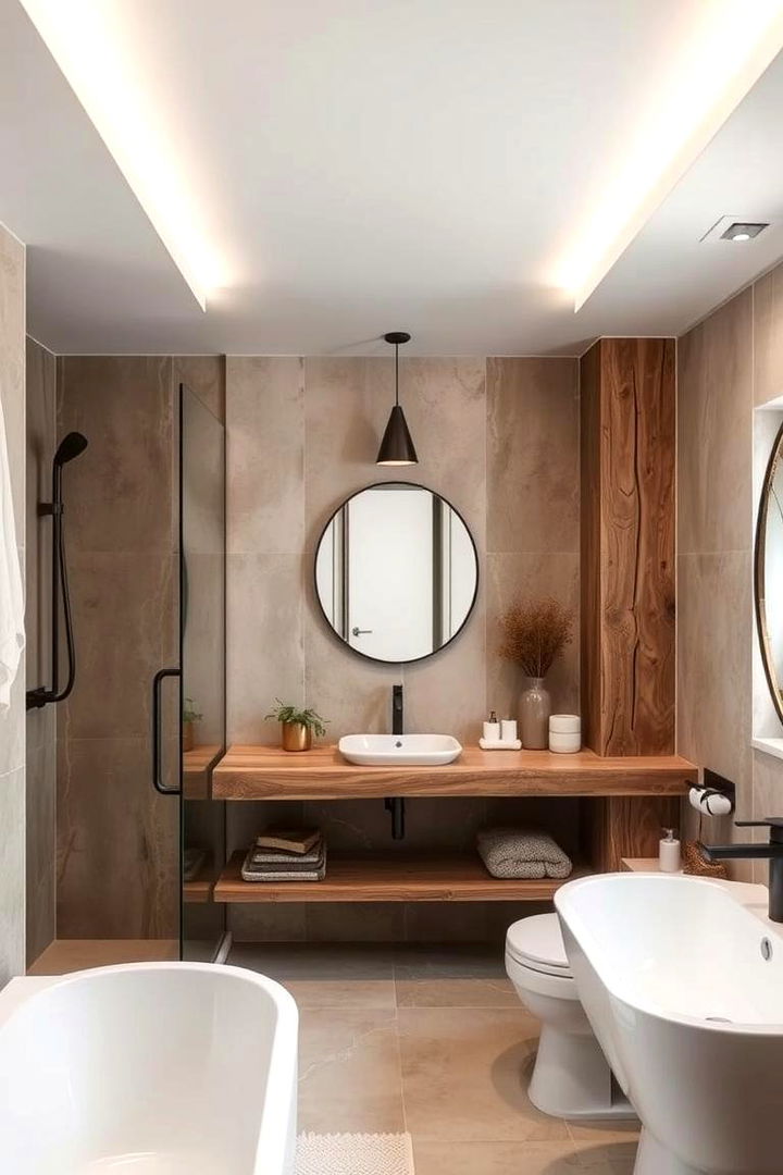 Natural Neutral Ambiance - 22 Beige and White Bathroom Ideas